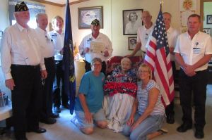 Veteran Pinning Ceremony Honors Virginia Ferguson One Last Time